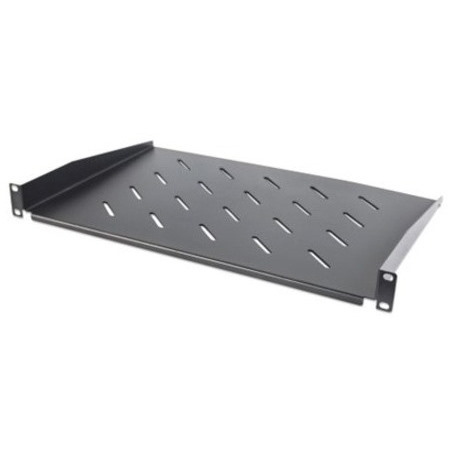 Intellinet Network Solutions 19" Cantilever Shelf, 1U, Shelf Depth 350mm, Vented, Max 25kg, Black, Three Year Warranty