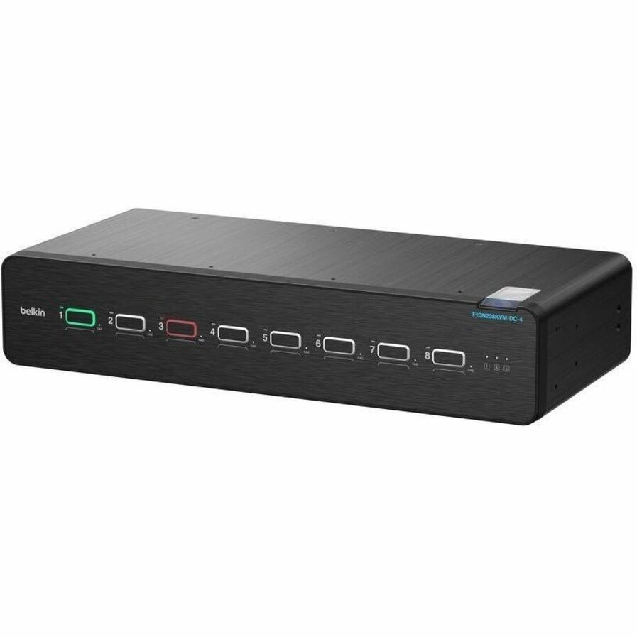 Belkin Universal DisplayPort Secure KVM, 8-Port Dual Head with CAC