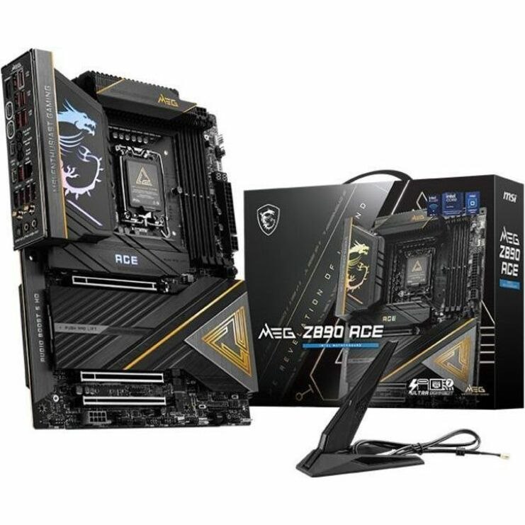 MSI MEG Z890 ACE Gaming Desktop Motherboard - Intel Z890 Chipset - Socket LGA-1851 - ATX