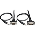 Eaton Tripp Lite Series Low-Profile High Resolution SVGA/VGA Monitor Cable with Audio and RGB Coaxial (HD15 M/M), 3 ft. (0.91 m)