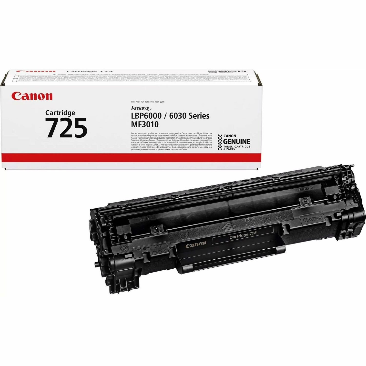 Canon CRG 725 Original Laser Toner Cartridge - Black - 1 Pack