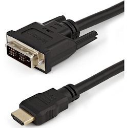 StarTech.com 1.5m (5 ft.)HDMI to DVI-D Cable - HDMI to DVI Adapter / Converter Cable - 1x DVI-D Male 1x HDMI Male - Black