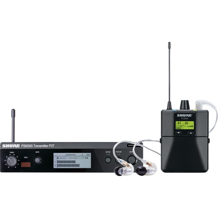 Shure P3TRA215CL Wireless Personal Monitor System Set