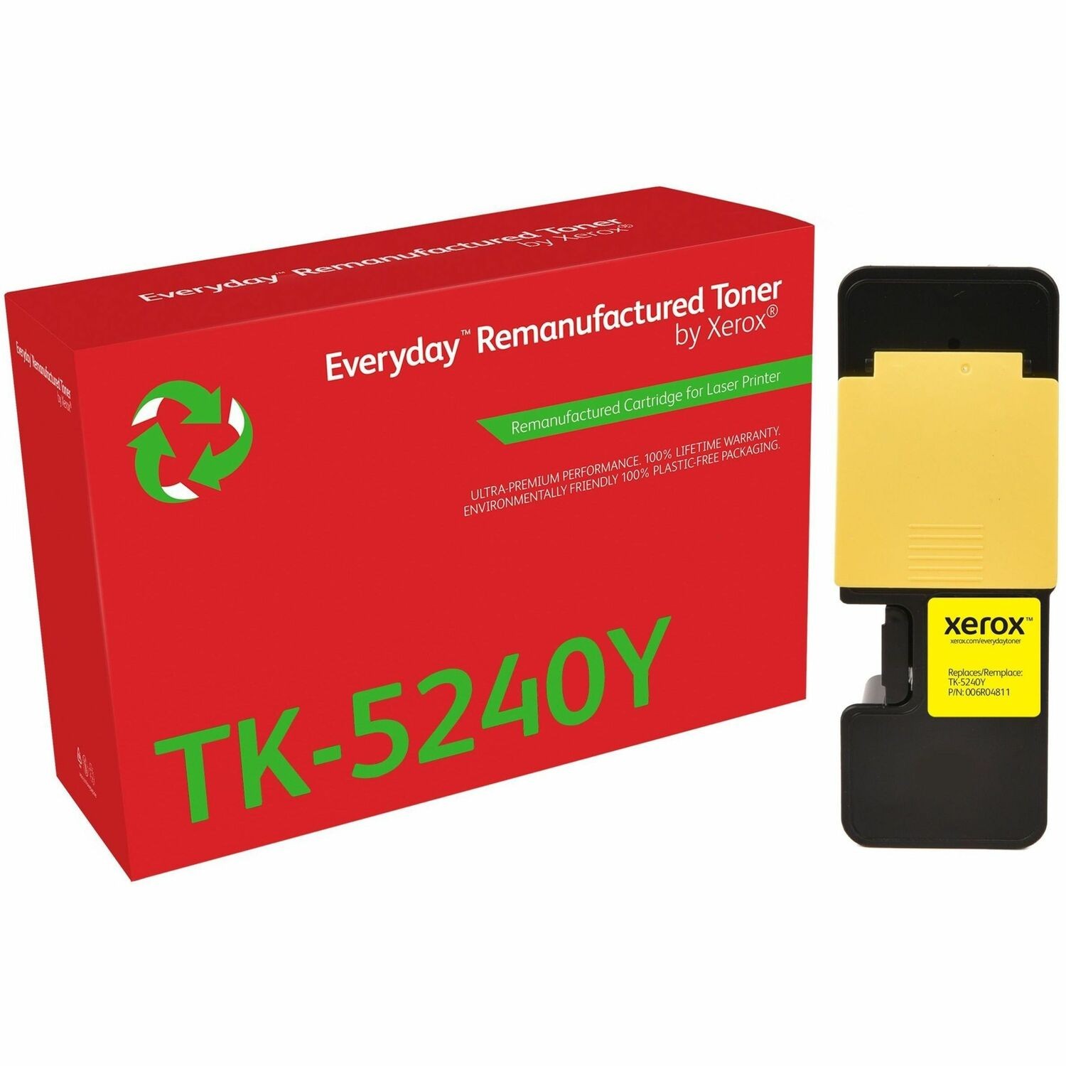 Xerox Everyday Remanufactured Standard Yield Laser Toner Cartridge TK-5240Y - Yellow - 1 / Pack