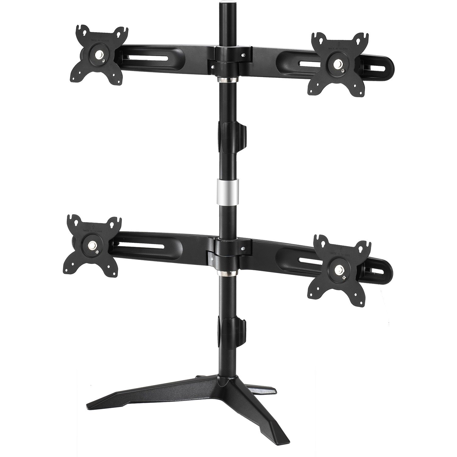 Amer Mounts Desk Mount for Flat Panel Display, Monitor, LCD Monitor, LED Monitor, Display - Black - TAA Compliant