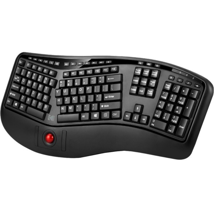 Kodak Tru-Form 3500 Wireless Ergonomic Trackball Keyboard