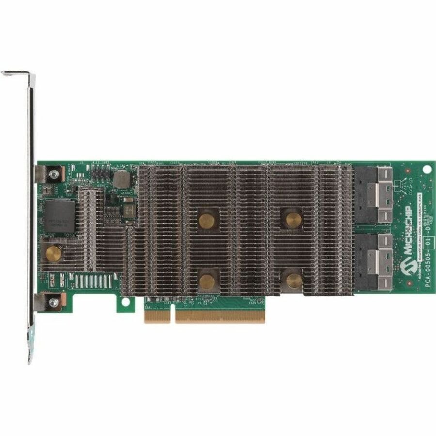 Microchip SmartRAID 3254-8i /e SAS/SATA/NVMe Controller - 24Gb/s SAS - PCI Express 4.0 x8 - 4 GB - Low-profile - Plug-in Card
