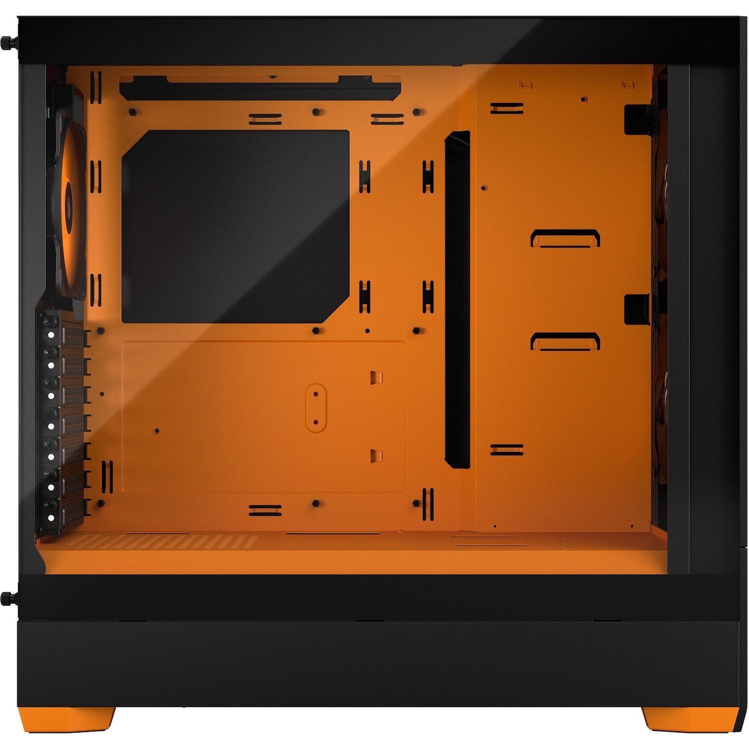 Fractal Design Pop Air RGB Computer Case - Mini ITX, Mini ATX, ATX Motherboard Supported - Tower - Steel, Tempered Glass - Orange