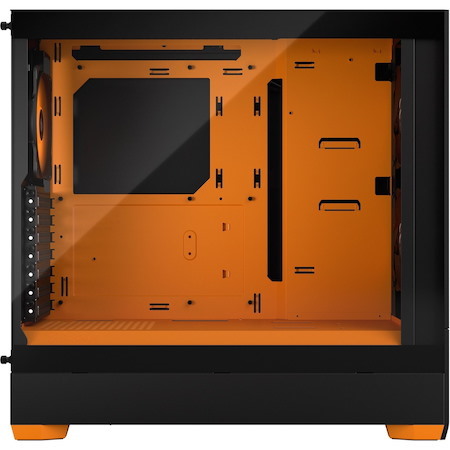 Fractal Design Pop Air RGB Computer Case - Mini ITX, Mini ATX, ATX Motherboard Supported - Tower - Steel, Tempered Glass - Orange