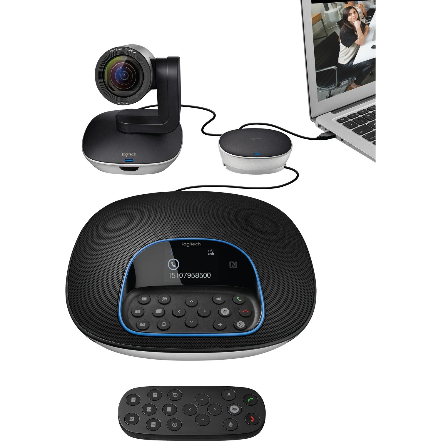 Logitech GROUP Video and Audio Conferencing System