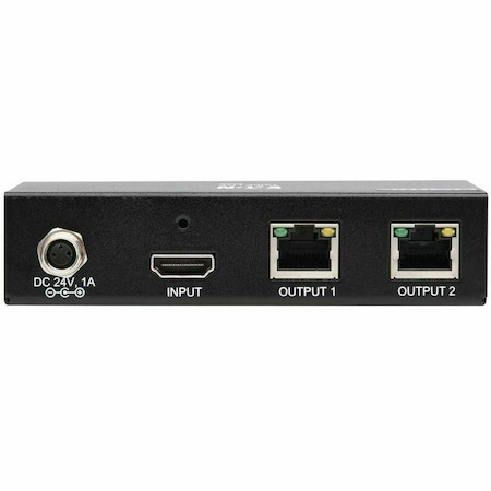 Eaton Tripp Lite Series 2-Port HDMI over Cat6 Splitter - 4K 60 Hz, HDR, 4:4:4, PoC, HDCP 2.2, 230 ft. (70.1 m), TAA