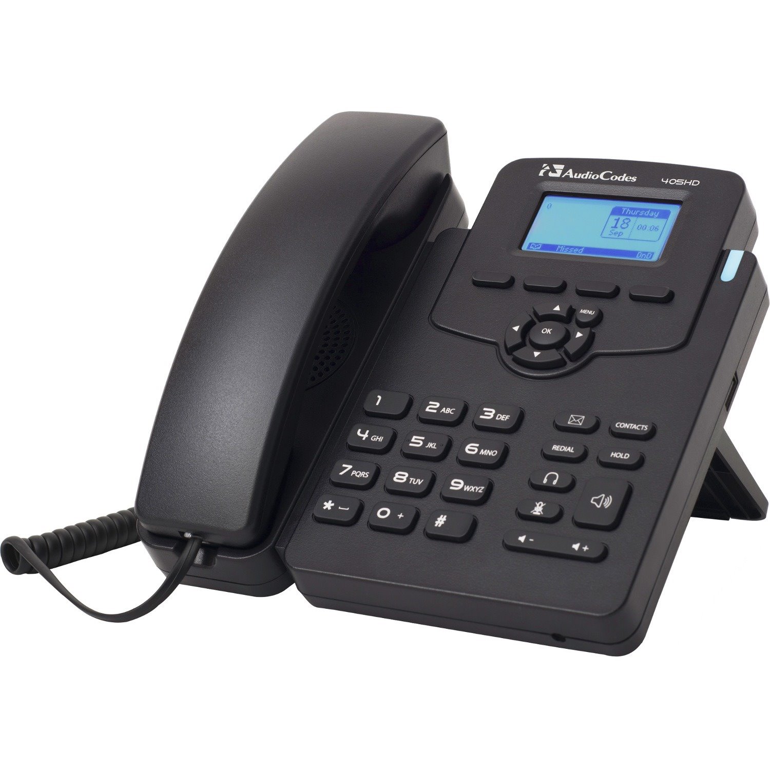 AudioCodes 405HD IP Phone - Corded - Corded - Black