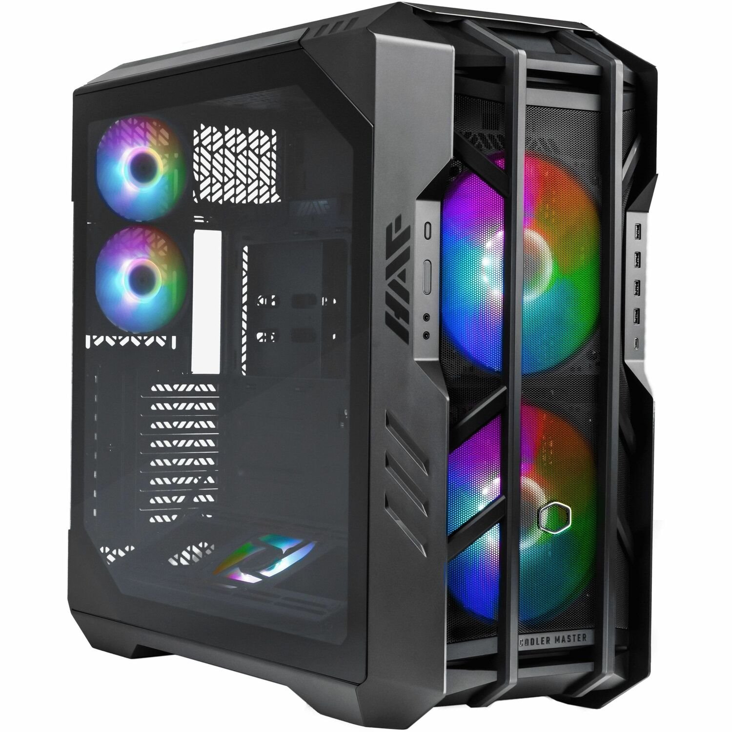 Cooler Master H700-IGNN-S00 Computer Case - Mini ITX, Micro ATX, ATX Motherboard Supported - Full-tower - Steel, Plastic, Tempered Glass - Titanium Grey, Grey