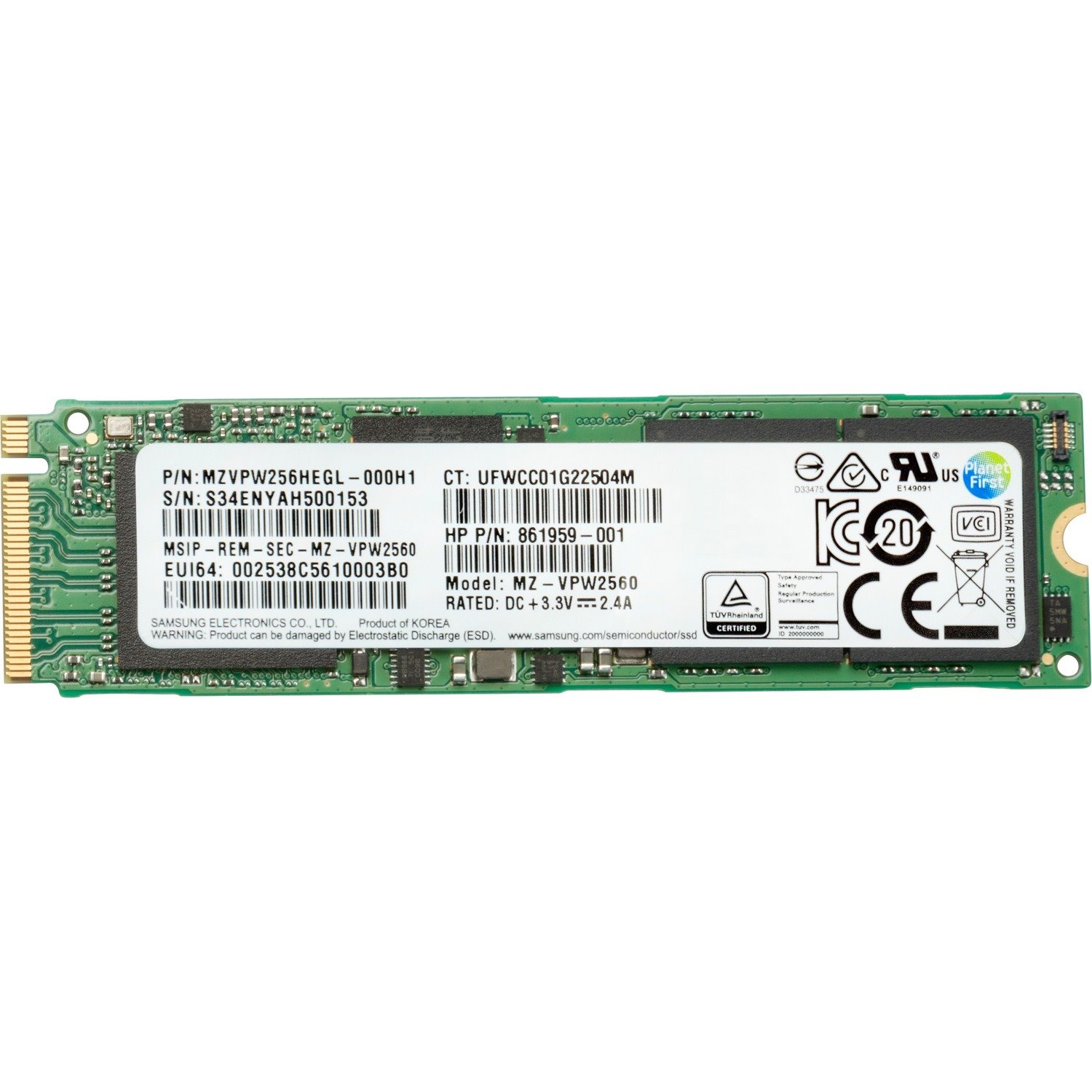 HP Z Turbo Drive 1 TB Solid state drive - Intern - SATA (SATA/600)