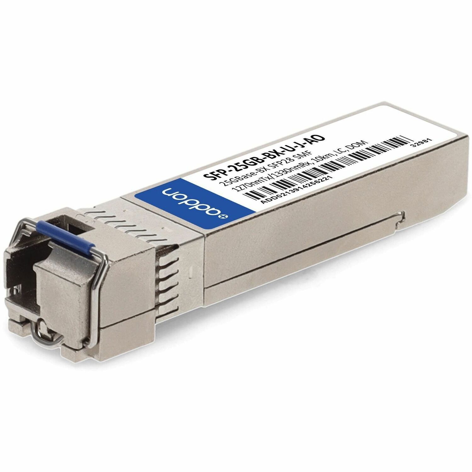 AddOn Juniper Networks&reg; Compatible TAA 25GBase-BX SFP28 Transceiver (SMF, 1270nmTx/1330nmRx, 10km, LC)