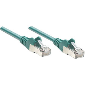 Intellinet Network Patch Cable, Cat6, 0.5m, Green, CCA, U/UTP, PVC, RJ45, Gold Plated Contacts, Snagless, Booted, Lifetime Warranty, Polybag
