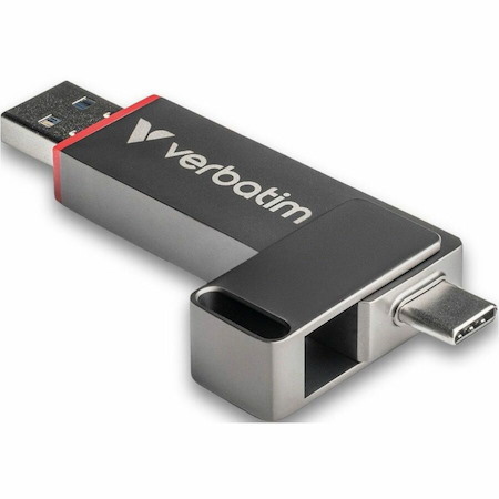 Verbatim Dual QuickStick 32040 128 GB USB 3.2 (Gen 1) Type A, USB 3.2 (Gen 1) Type C Flash Drive - Grey