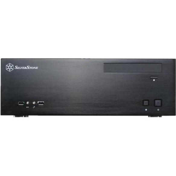SilverStone SST-GD04B Computer Case - &micro;ATX, Mini DTX, Mini ITX Motherboard Supported - Desktop - Aluminium - Black