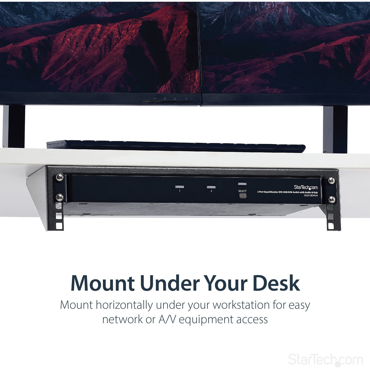 STARTECH 2U 19" VERTICAL WALL MOUNT RACK BRACKET
