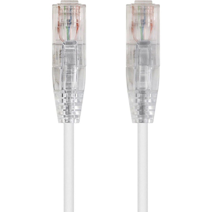 Monoprice SlimRun Cat6 28AWG UTP Ethernet Network Cable, 3ft White