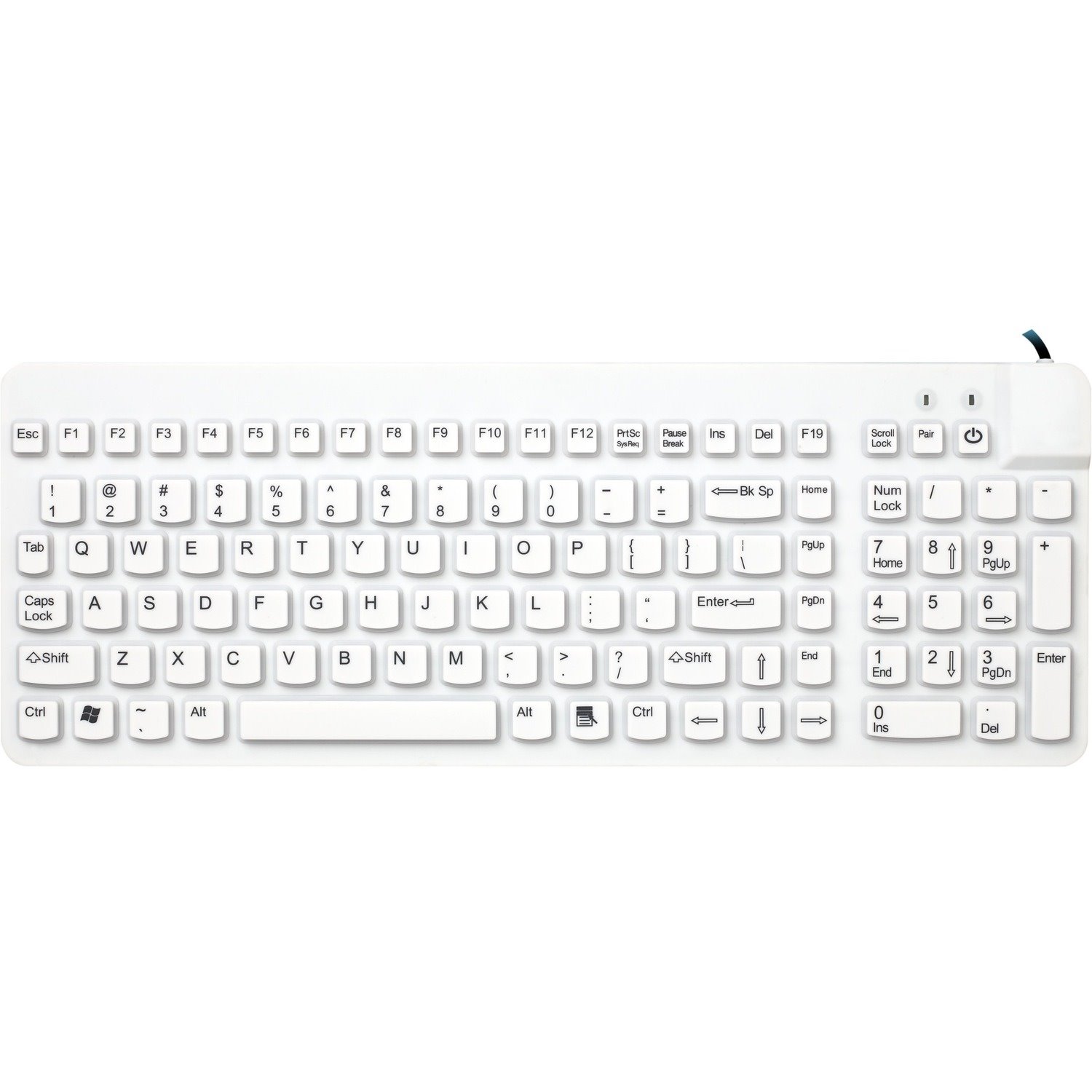 Man & Machine Premium Full Size Waterproof Disinfectable Keyboard