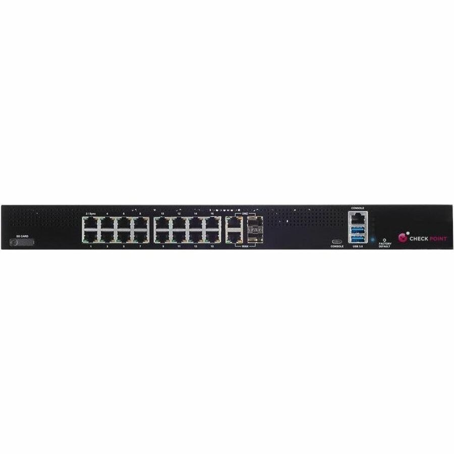 Check Point Quantum Spark 1600 Network Security/Firewall Appliance - 3 Year Snbt Subscription Package And Direct Premium Support