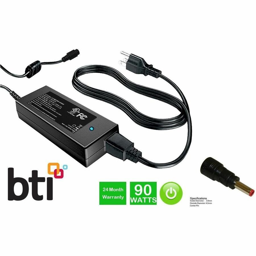 BTI 492-BDDT-BTI 19V 90W AC ADAPTER DELL INSPIRON 14 7000 (7430), 14 7000 (7435), 14 7000 (7440), 15 7000 (7500) 2-in-1 (CML), 15 7000 (7501)