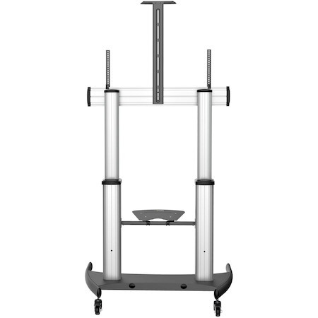 StarTech.com Mobile TV Stand, Heavy Duty Universal TV Cart for 60-100 inch Display (100kg/220lb), Height Adjustable Rolling TV Floor Stand