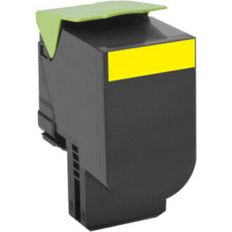 Lexmark Unison 802HY Original High Yield Laser Toner Cartridge - Yellow - 1 / Pack