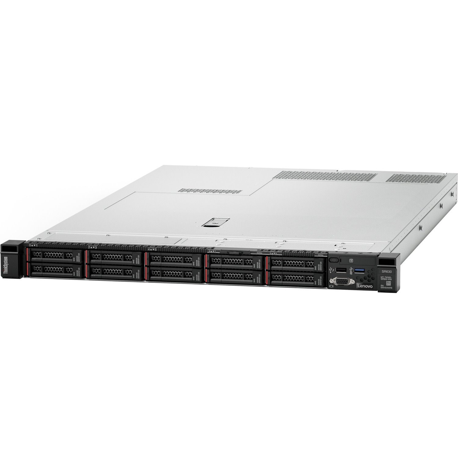 Lenovo ThinkSystem SR630 7X02A056AU 1U Rack Server - 1 Xeon Silver 4114 2.20 GHz - 16 GB RAM - 12Gb/s SAS, Serial ATA/600 Controller