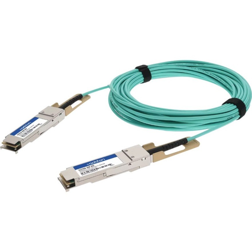 AddOn HP&reg; JL276A-3M Compatible TAA Compliant 100GBase-AOC QSFP28 to QSFP28 Active Optical Cable (850nm, MMF, 3m)