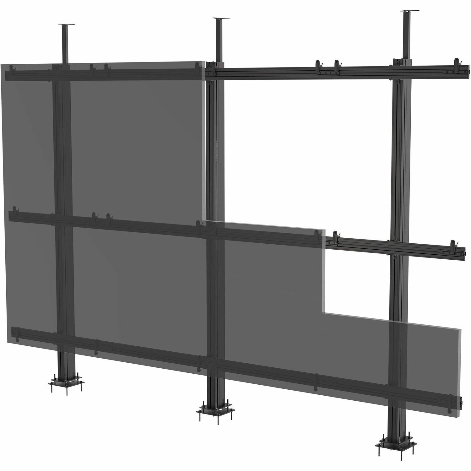 Peerless-AV&reg; SEAMLESS Connect Universal dvLED Floor-to-Ceiling Mount for 27" Displays up to 610mm Wide in a 4x4 Configuration