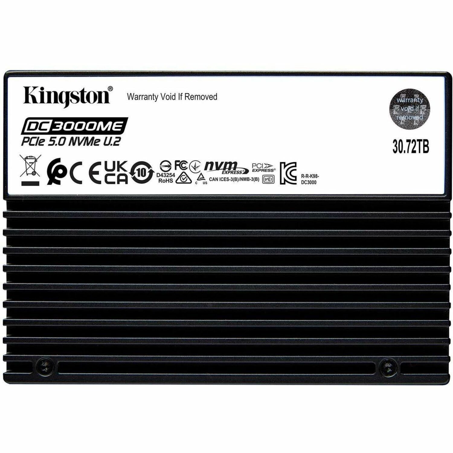 Kingston DC3000ME 30.72 TB Solid State Drive - 2.5" Internal - U.2 PCIe (NVMe) (PCI Express NVMe 5.0 x4)