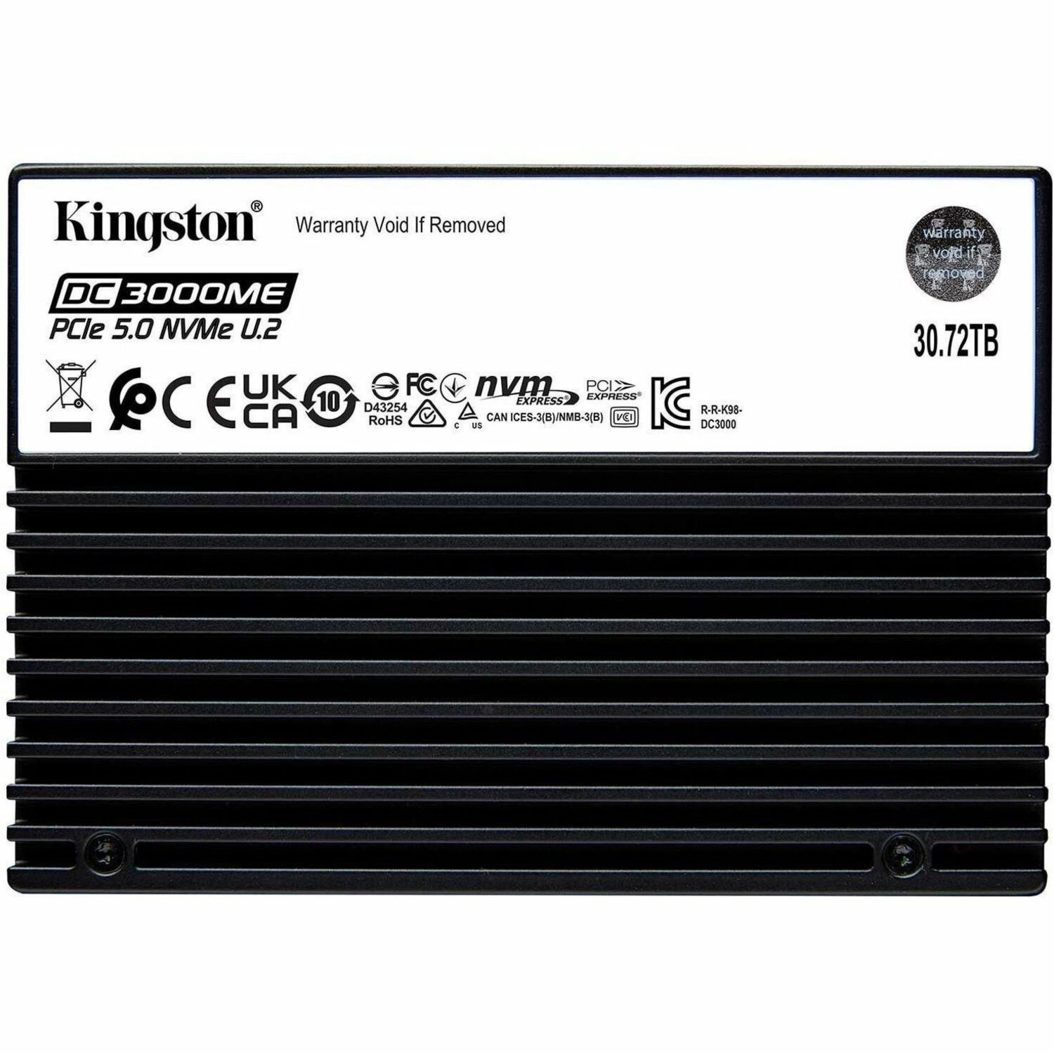 Kingston Technology 30,7TB Dc3000me U.2 PCIe 5.0 NVMe TCG Opal Enterprise SSD ** New Retail **