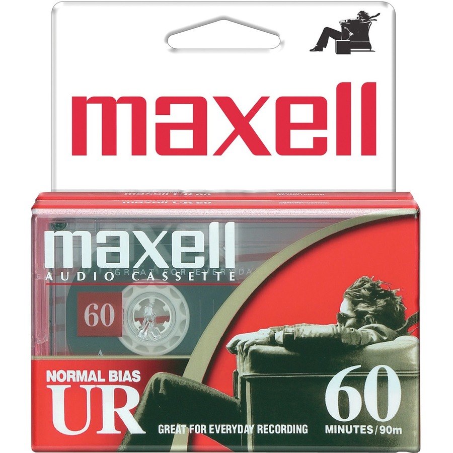 Maxell UR60 Cassette Tape (2 Pack)