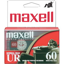 Maxell UR60 Cassette Tape (2 Pack)