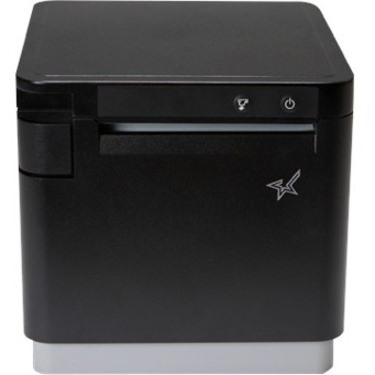 Star Micronics mC-Print3, Thermal, Ethernet (LAN), USB, Lightning, CloudPRNT - 3" Receipt Printer - 250mm/sec - Monochrome - Auto Cutter - Black Color - External Power Supply Included