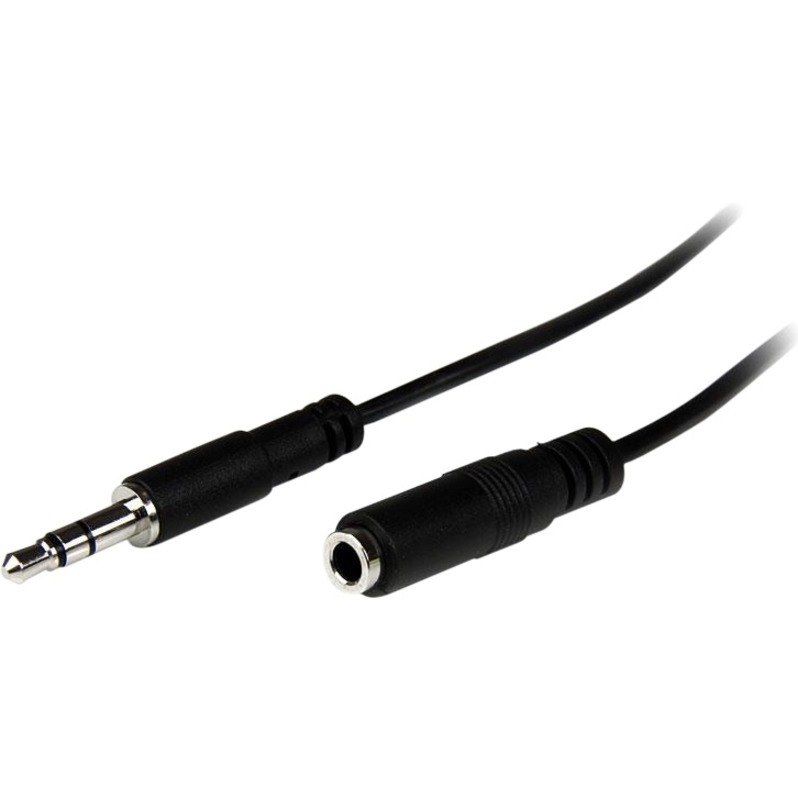 StarTech.com 1m Slim 3.5mm Stereo Extension Audio Cable - M/F