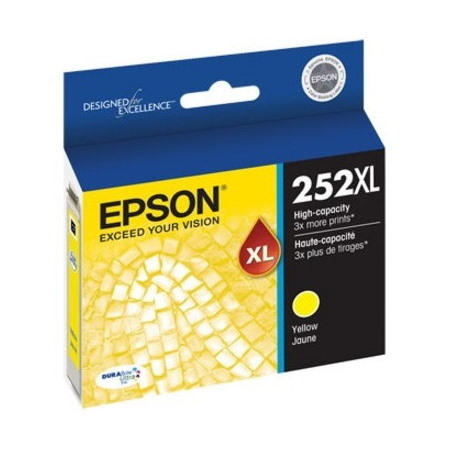 Epson DURABrite Ultra 252XL Original High Yield Inkjet Ink Cartridge - Yellow - 1 / Pack