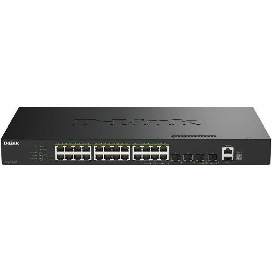 D-Link DGS-1530 DGS-1530-28P 24 Ports Manageable Ethernet Switch - Gigabit Ethernet, 10 Gigabit Ethernet - 10/100/1000Base-T, 10GBase-X, 1000Base-X