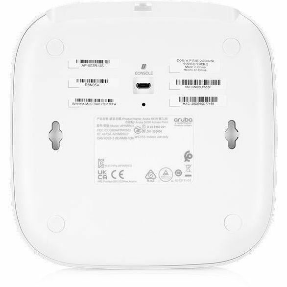 HPE AP-503R Dual Band IEEE 802.11 a/b/g/n/ac/ax 1.49 Gbit/s Wireless Access Point - Indoor