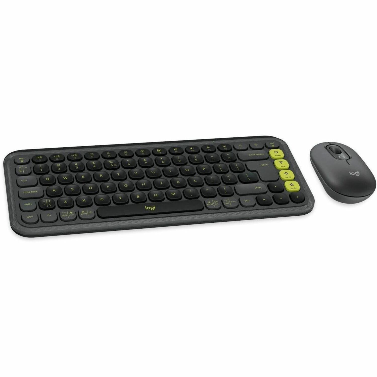 Logitech Pop Icon Combo Mouse And KB Graphite-Us