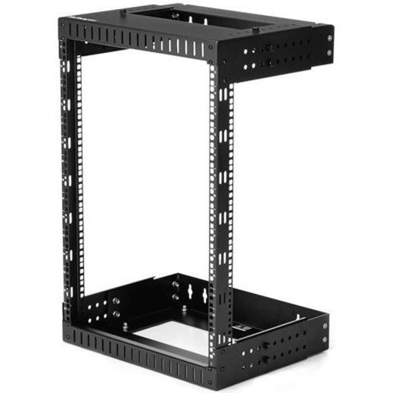 STARTECH 15U WALL MOUNT NETWORK RACK, 19" OPEN FRAME SERVER RACK ADJ DEPTH, 5 YRS