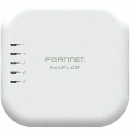 Fortinet FortiAP U432F Tri Band Wi-Fi 6 IEEE 802.11 a/b/d/e/g/h/i/j/k/n/r/v/w/ac/ax 9.68 Gbit/s Wireless Access Point - Indoor/Outdoor