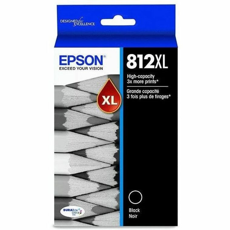 Epson T812 Original High Yield Inkjet Ink Cartridge - Black - 1.0 Each