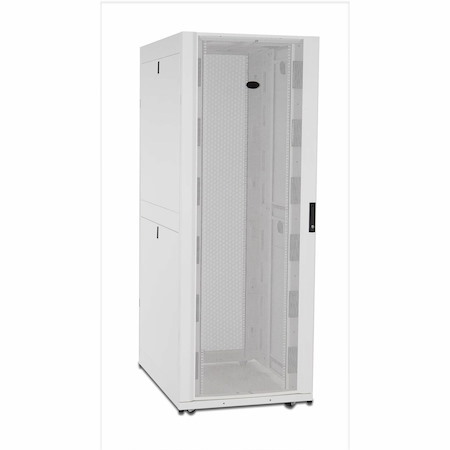 APC by Schneider Electric NetShelter SX AR3150W 42U Rack Cabinet for Networking, Converged Infrastructure, Blade Server - 482.60 mm Rack Width x 914.91 mm Rack Depth - White - TAA Compliant