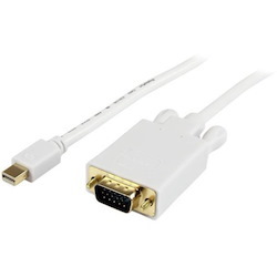 StarTech.com 15 ft Mini DisplayPort™ to VGA Adapter Converter Cable - mDP to VGA 1920x1200 - White