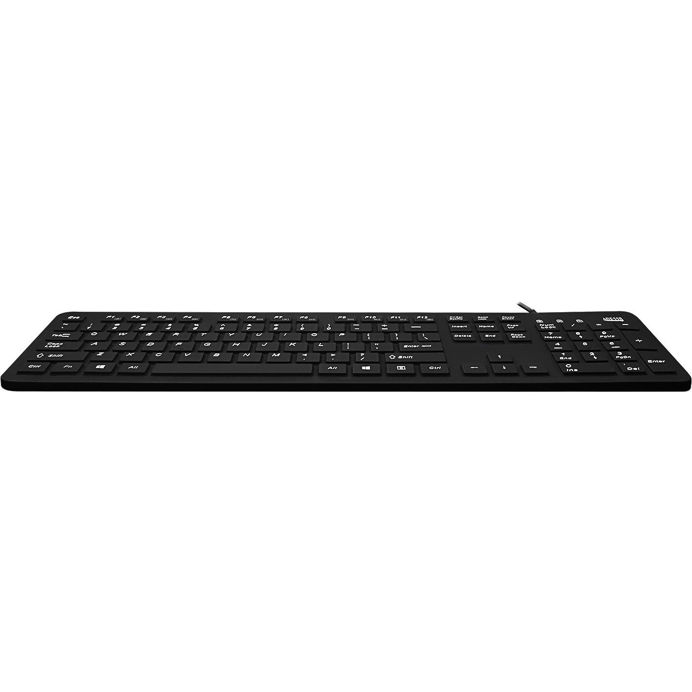 Adesso AKB-235UB Keyboard - Cable Connectivity - USB Interface - TouchPad - English (US) - Black