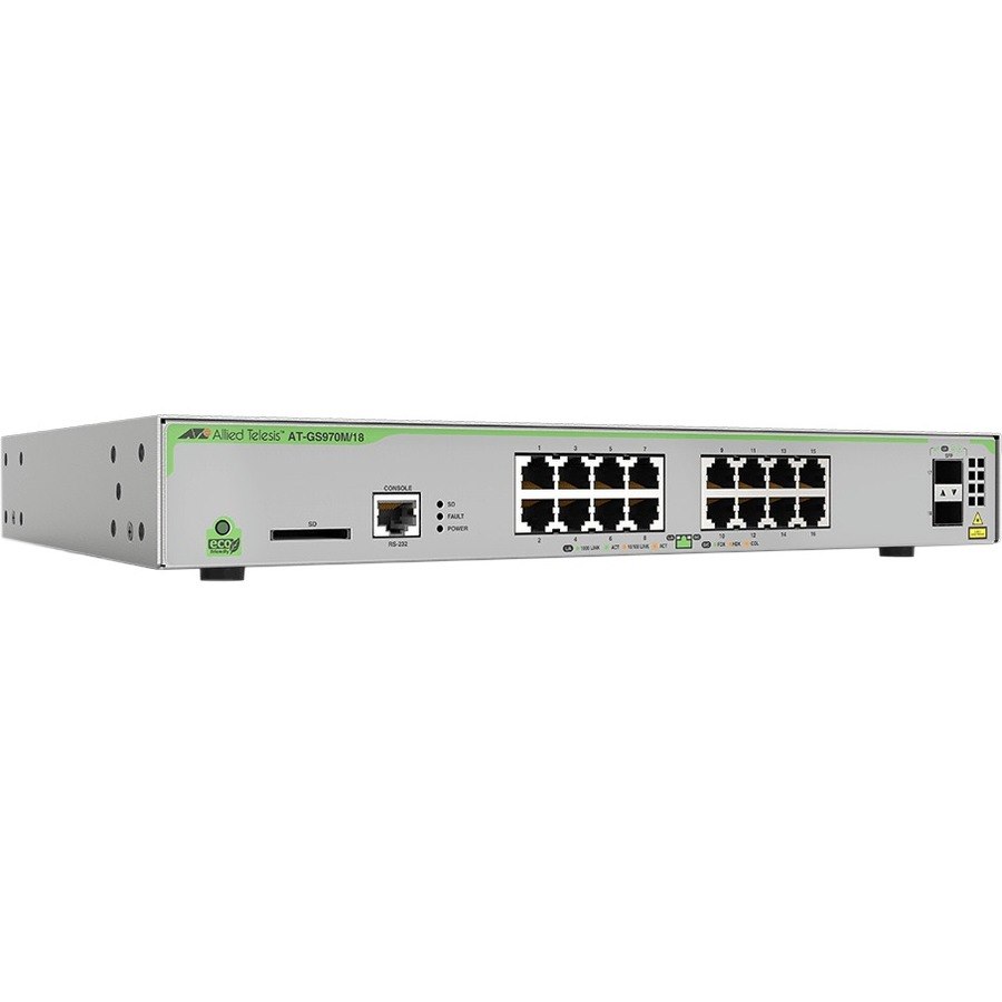 Allied Telesis CentreCOM GS970M AT-GS970M/18 16 Ports Manageable Layer 3 Switch