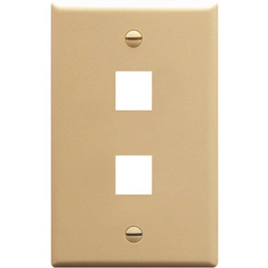 ICC IC107F02IV Single Gang Faceplate